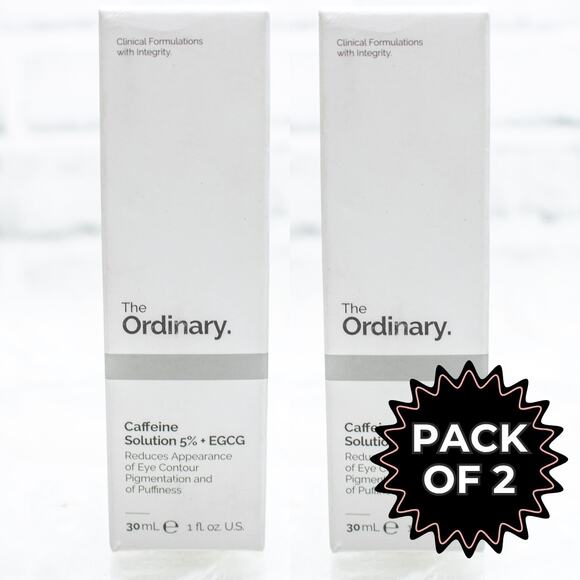 The Ordinary Caffeine Solution 5% EGCG Eye Serum 2 PK Eye Treatment 30ml - Picture 1 of 10